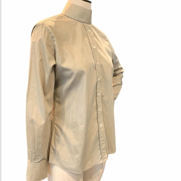 Marigold Riding Apparel UK14 US 10 English Show Shirt Extra Collars Beige #234D - Picture 2 of 7